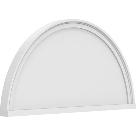 Ekena Millwork Half Round Smooth Architectural Grade PVC Pediment, 34"W x 17"H x 2"P PEDPS034X170HRO00